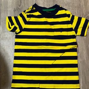 Yellow & Blue stripped raulph lauren shirt